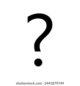 Question mark icon vector. Question illustration sign. Quiz symbol. Faq logo.