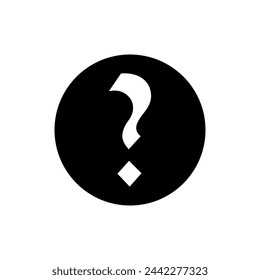 Question mark icon vector. Question illustration sign. Quiz symbol. Faq logo.