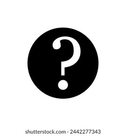 Question mark icon vector. Question illustration sign. Quiz symbol. Faq logo.
