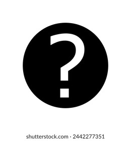 Question mark icon vector. Question illustration sign. Quiz symbol. Faq logo.