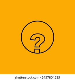 Question mark icon, vector illustration. Asking questions. Ask for help. do not ask. Need information. Question.