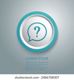 Question Mark icon vector illustration