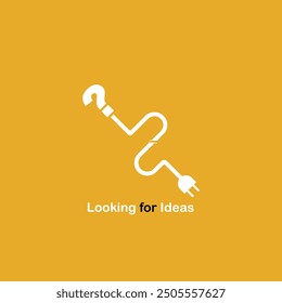 Question mark icon, vector illustration. Asking questions. looking for ideas. ideas and questions.