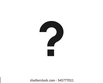 Question mark icon vector illustration on white background