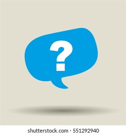 Question mark icon. Vector, illustration, eps10.