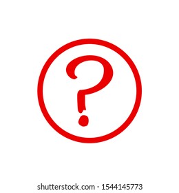 Question mark icon vector isolated symbol illustration EPS 10