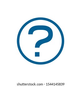 Question mark icon vector isolated symbol illustration EPS 10