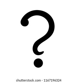 question mark icon vector on white background