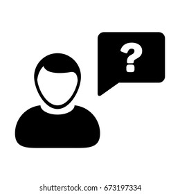 Question Mark Icon Vector Person Message Stock Vector (Royalty Free ...