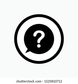 Question Mark Icon - Vector, Sign and Symbol for Design, Presentation, Website or Apps Elements. 