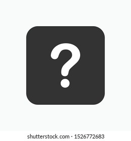 Question Mark Icon - Vector, Sign and Symbol for Design, Presentation, Website or Apps Elements. 