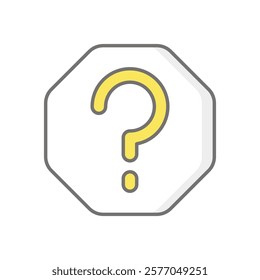 Question Mark icon vector stock illustration