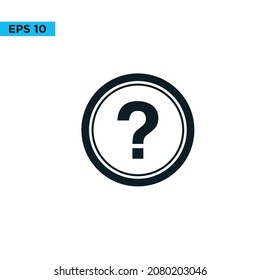 question mark icon vector template