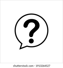 Question Mark Icon Vector In Trendy