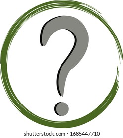 question mark icon vector for work