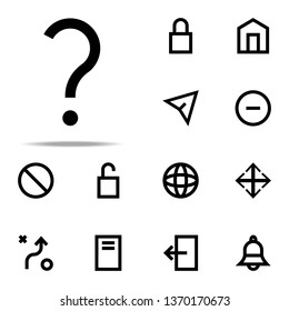 question mark icon. web icons universal set for web and mobile