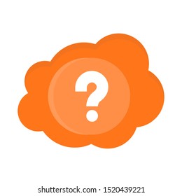 question mark icon with a white background. vector