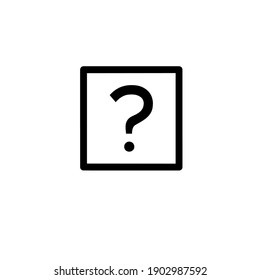 Question Mark Icon With White Background