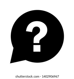 Question mark icon.Flat design for business financial marketing banking advertising web concept cartoon illustration. 