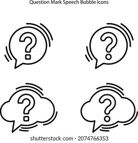 question mark icons isolated on white background, question mark icon thin line outline linear question mark symbol for logo, web, app, UI. question mark icon simple sign.