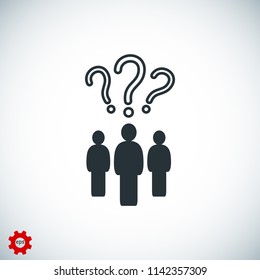 question mark icon,stock vector illustration flat design style