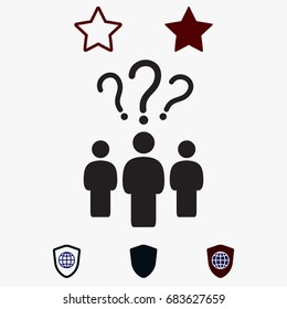 question mark icon,stock vector illustration flat design style