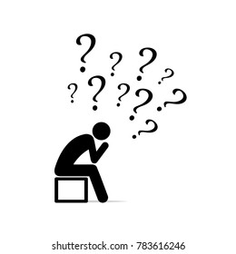 Question mark icon,stock vector illustration flat design style