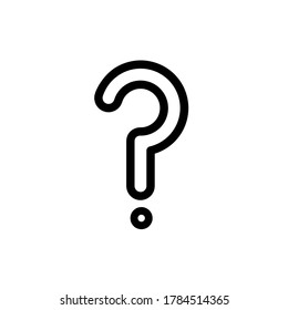 Question mark icon,vector illustration. Flat design style. vector question mark icon illustration isolated on White background, question mark icon Eps10. 