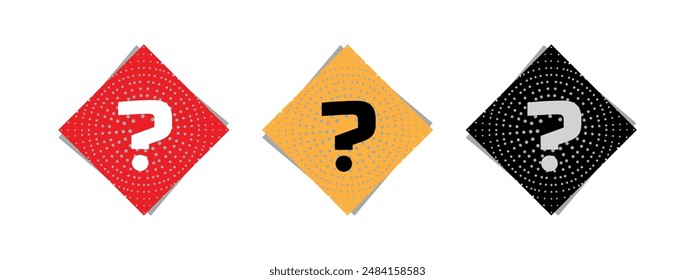 question mark with information sign