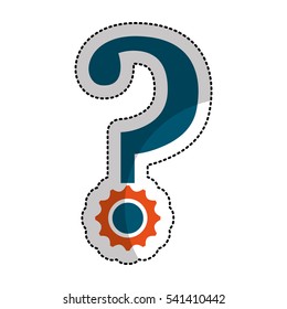 question mark isolated icon vector illustration design