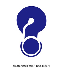 question mark letter vector logo