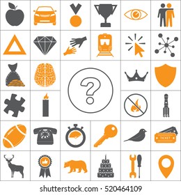 question mark line icon