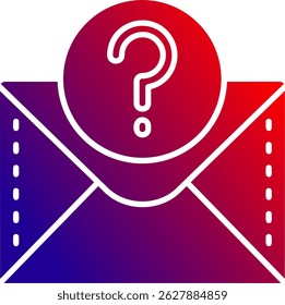 Question mark Line vector Icon Design