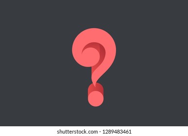 Question Mark Logo 3d Design Vector Stock Vector (Royalty Free ...