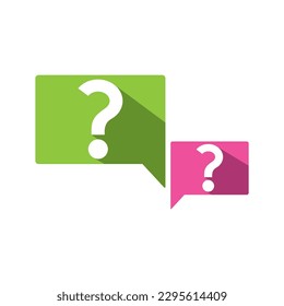 question mark logo icon vector illustration design 