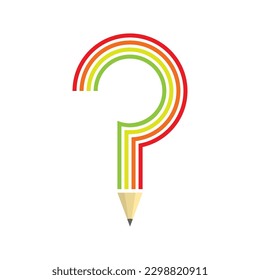 question mark logo icon vector illustration design 