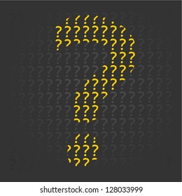Question Mark on textured background