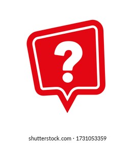 signo de interrogación sobre fondo blanco