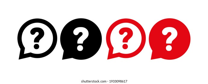 question mark on white background