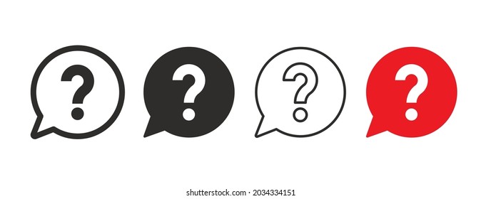 question mark on white background
