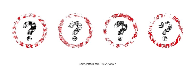 signo de interrogación sobre fondo blanco
