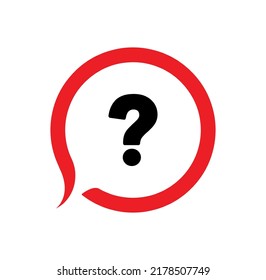 question mark on white background