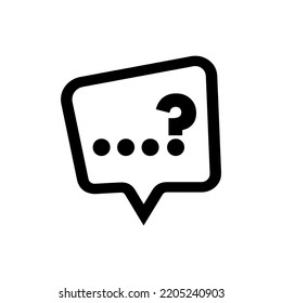 question mark on white background