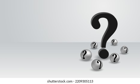 Question mark on white background. vector.