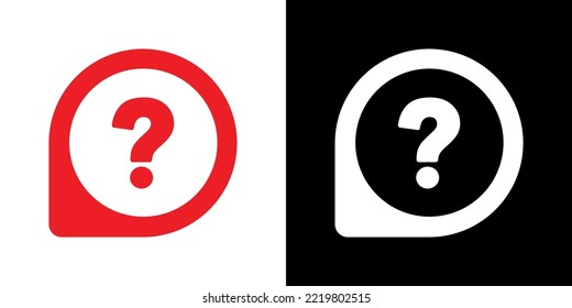 question mark on white background