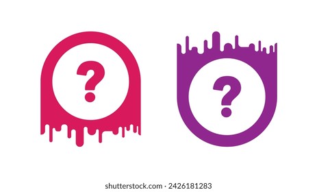 signo de interrogación sobre fondo blanco