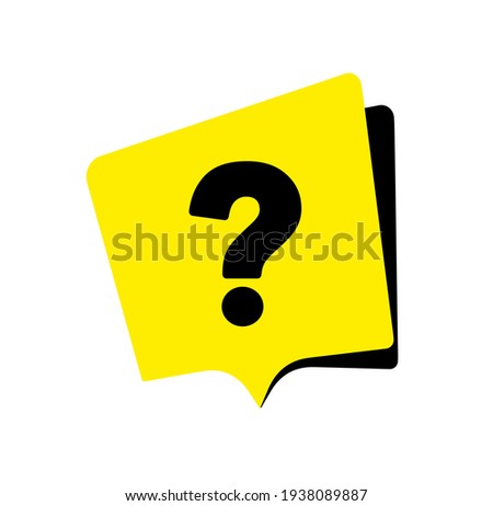 question mark on white background