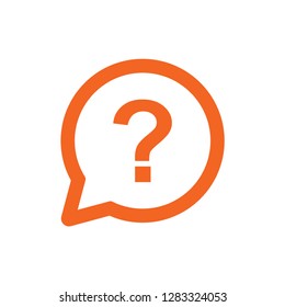 question mark outline vector