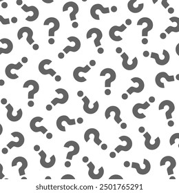 Question Mark Pattern Background Vector Illustration