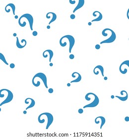 Question mark pattern. Question design vector background